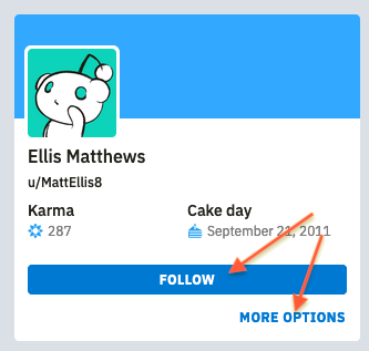 Following a user