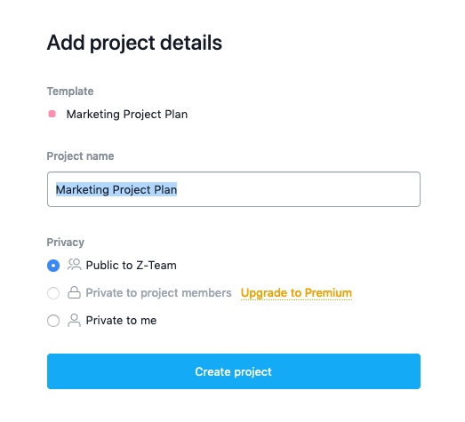 Finalizing the project