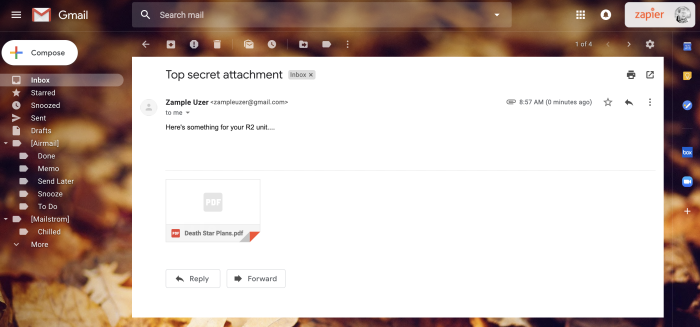 save gmail attachments as google docs