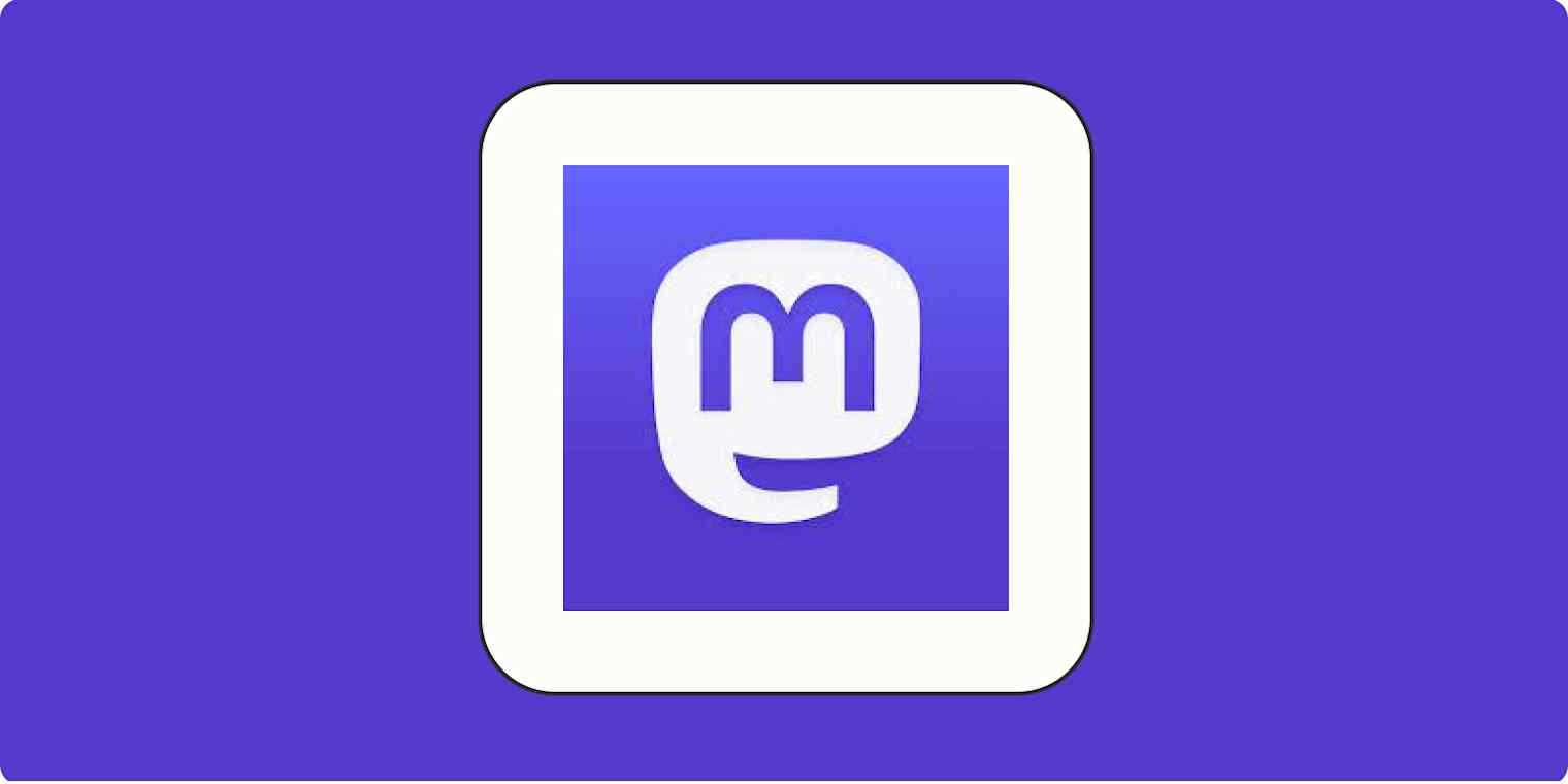 Hero image with the Mastodon logo