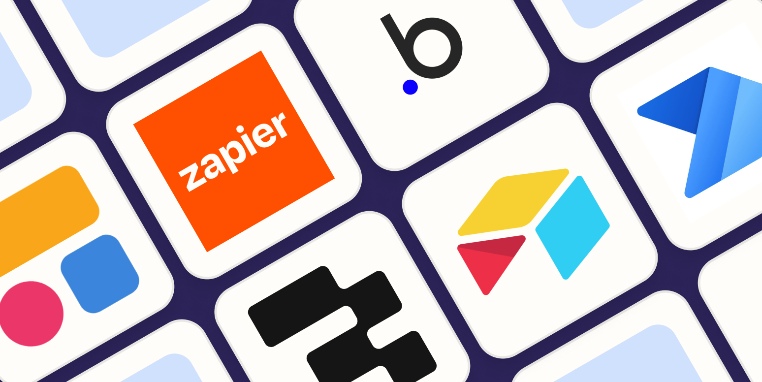 Hero image with the logos of the best AI app builders