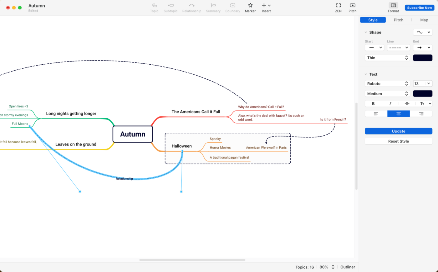 XMind, our pick for the best mind mapping software for personal brainstorming