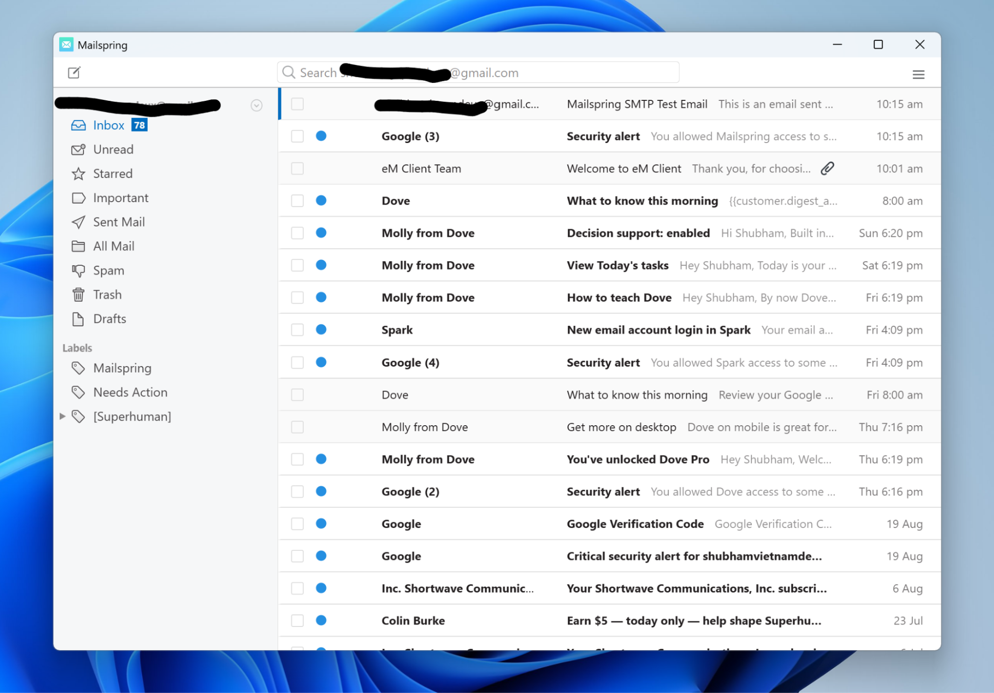 Mailspring, nuestra elección del mejor cliente de correo electrónico de Windows para quienes extrañan Windows Mail