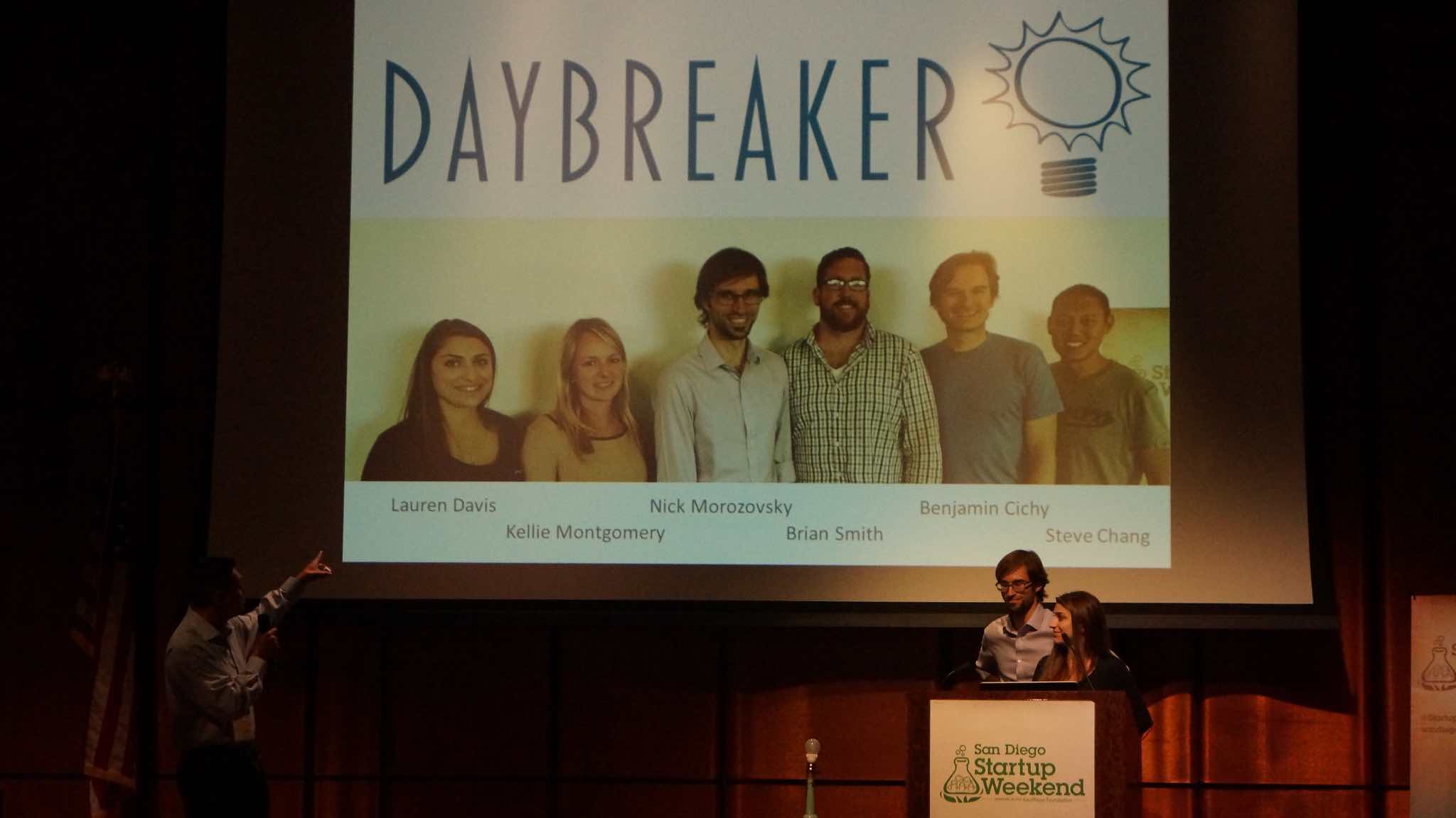 Startup Weekend final pitch