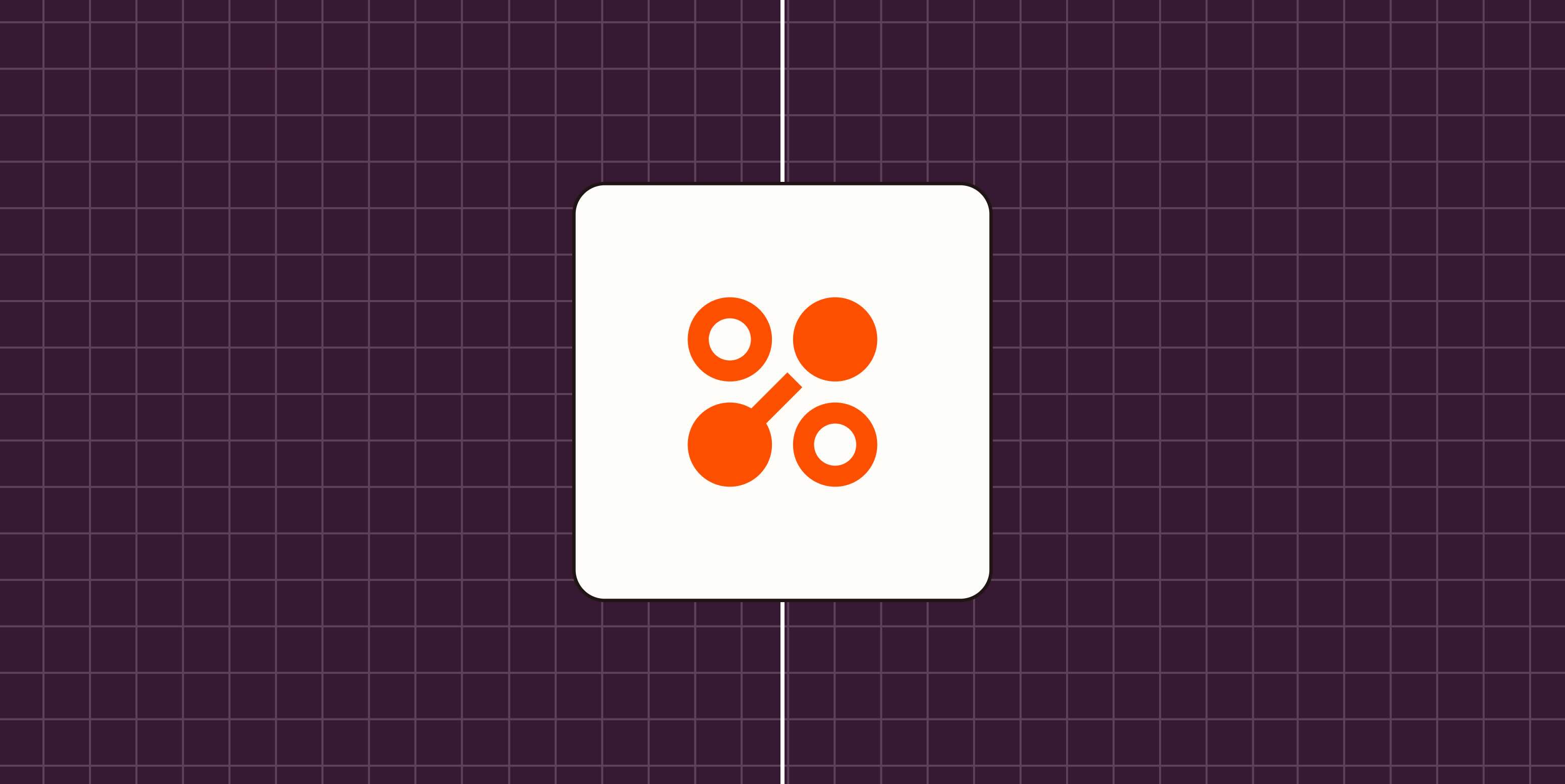 Hero image with an icon representing integrations