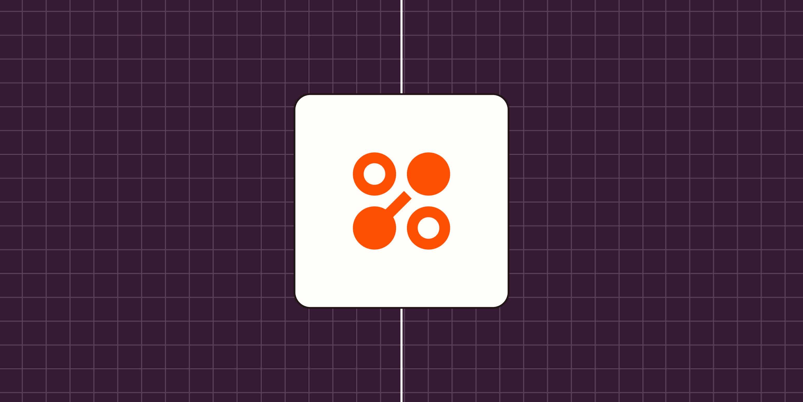 Hero image with an icon representing integrations