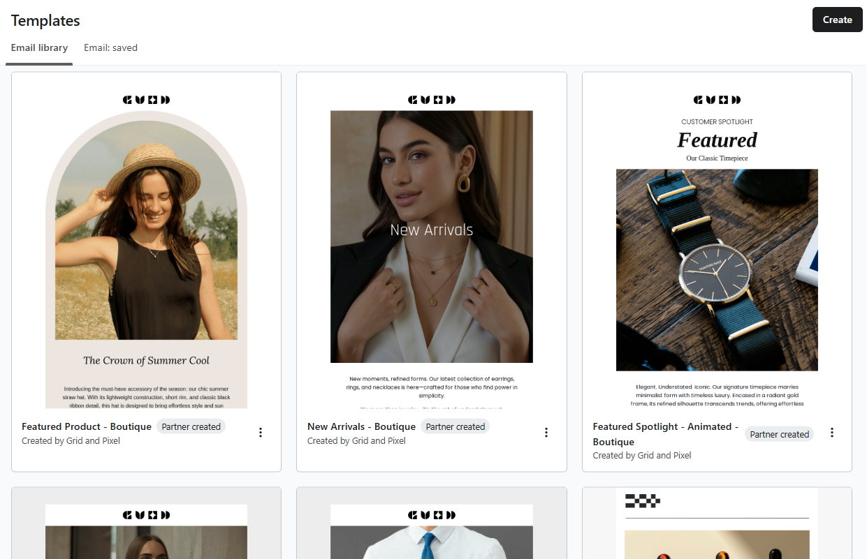 Klaviyo email templates