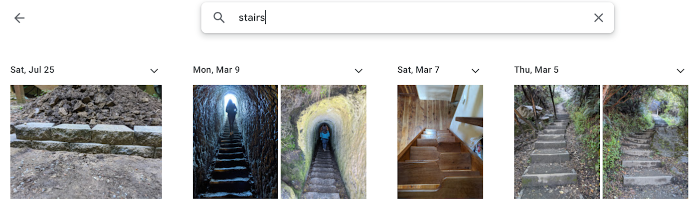 Various stairs from New Zealand in Google Photos