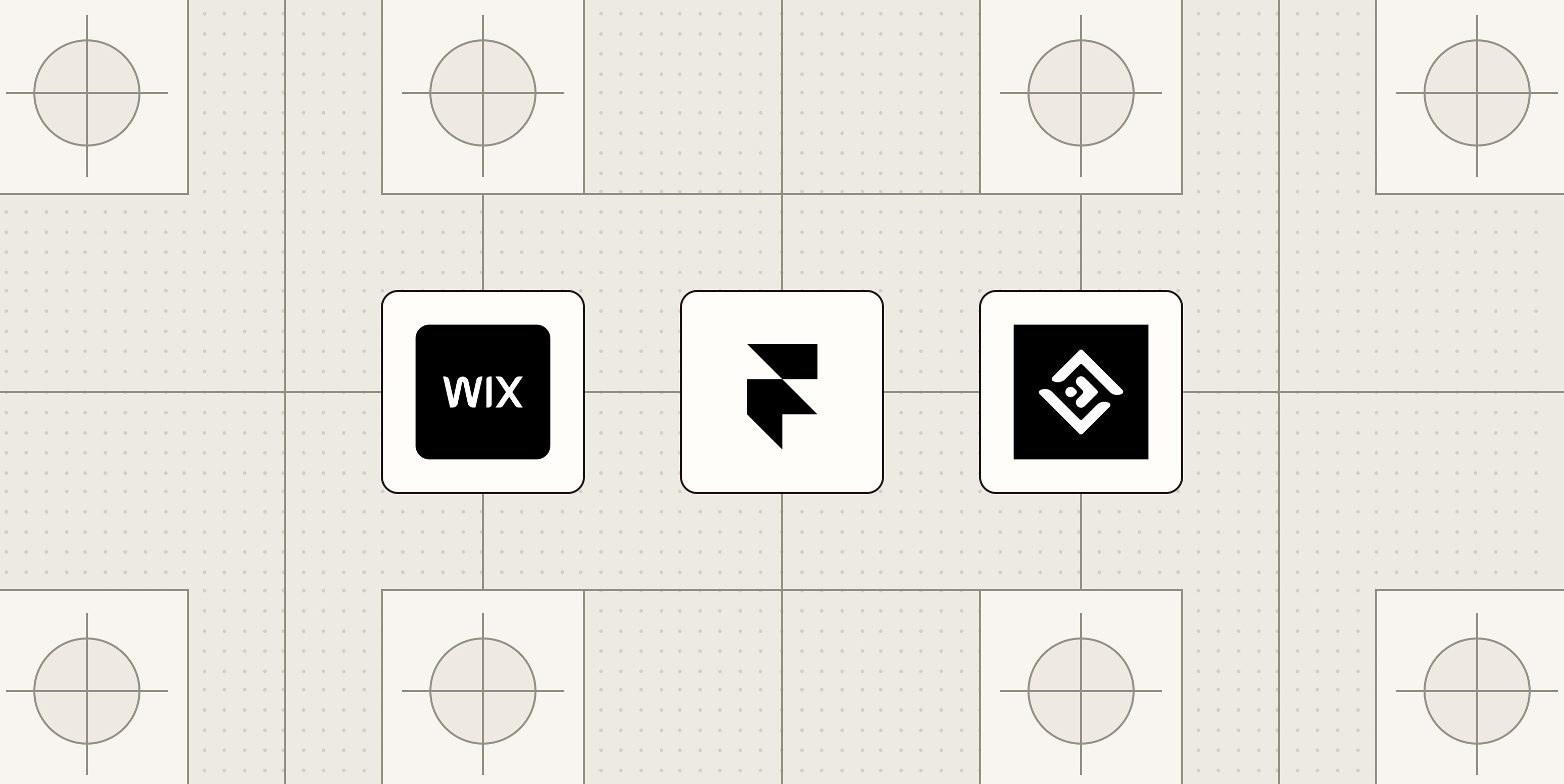 Image de héros avec les logos des meilleurs constructeurs de sites web AI