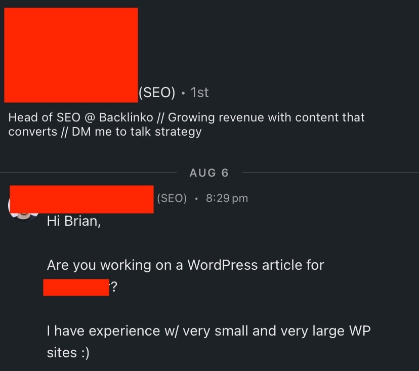 A message to Brian from the head of SEO at Backlinko