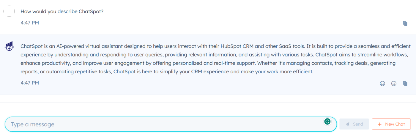 ChatSpot, the best AI chatbot for sales, marketing and exploring your HubSpot CRM data