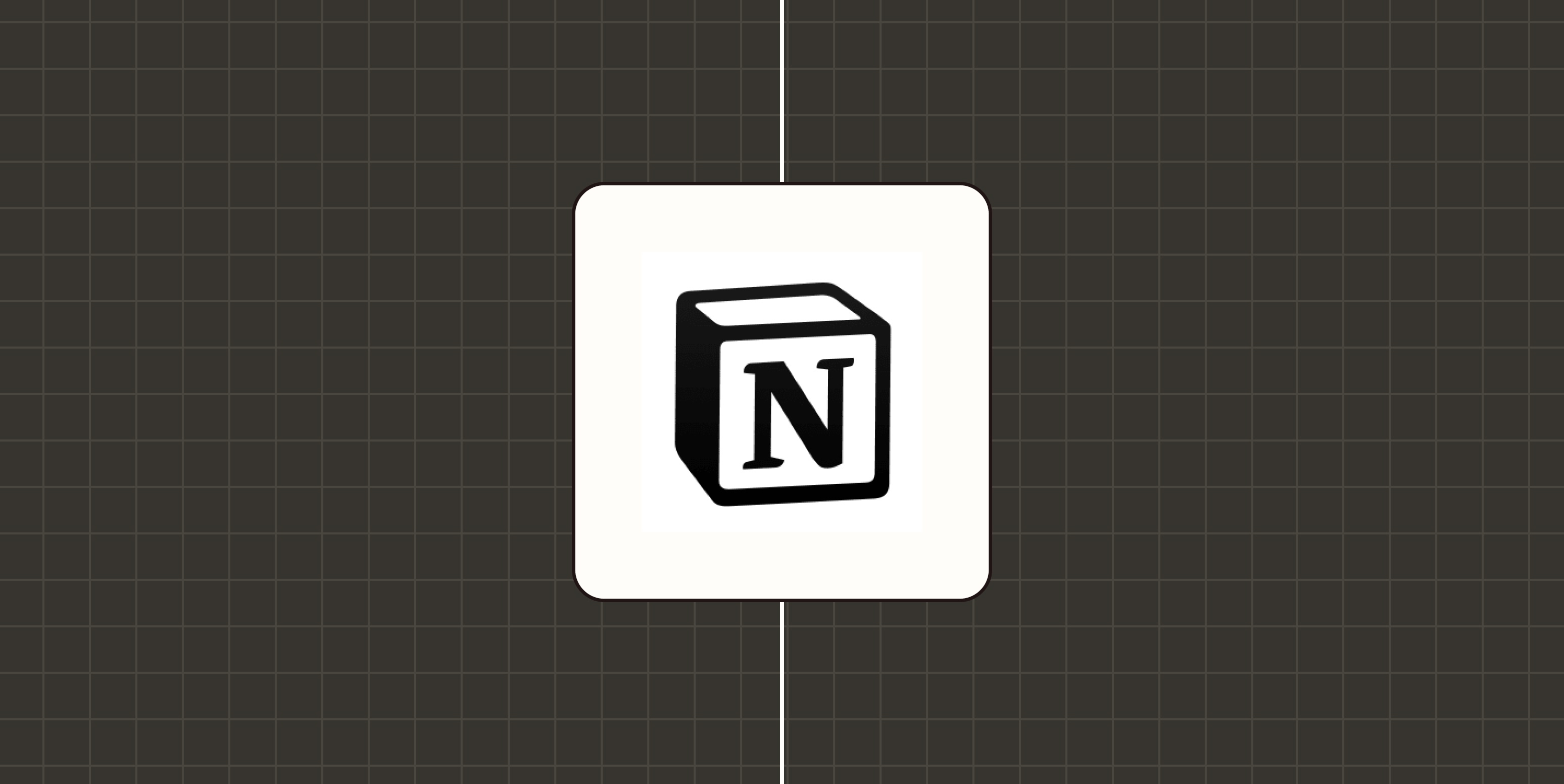 Hero image for Notion app tips with the Notion logo on a gray background