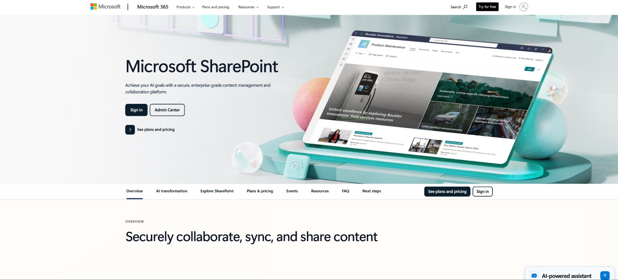Microsoft SharePoint, document management software for collaboration