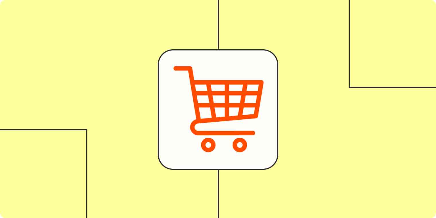 A hero image with an icon of a shopping cart, indicating eCommerce