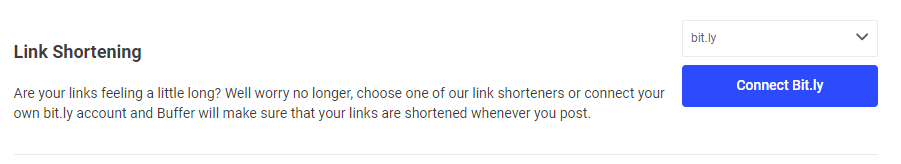 Buffer's Bit.ly integration