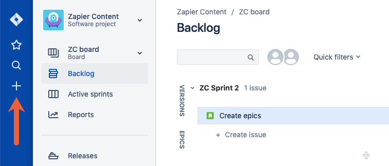 add issue in Jira