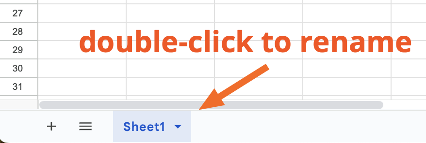 Screenshot of the tab in Google Sheets where you can name the spreadsheet