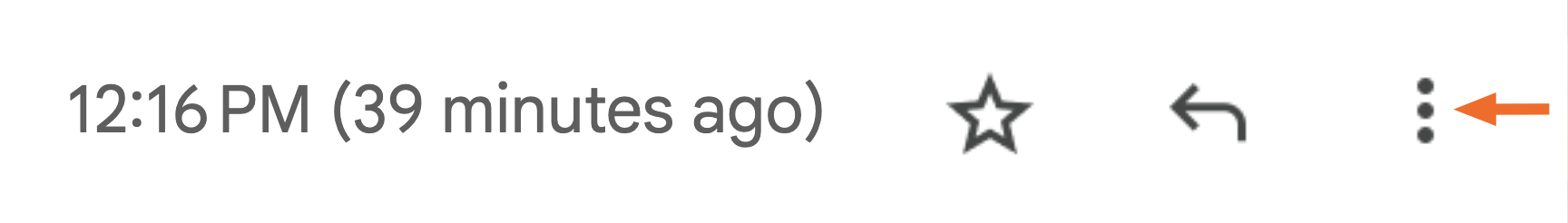 Show more option in Gmail on a desktop.