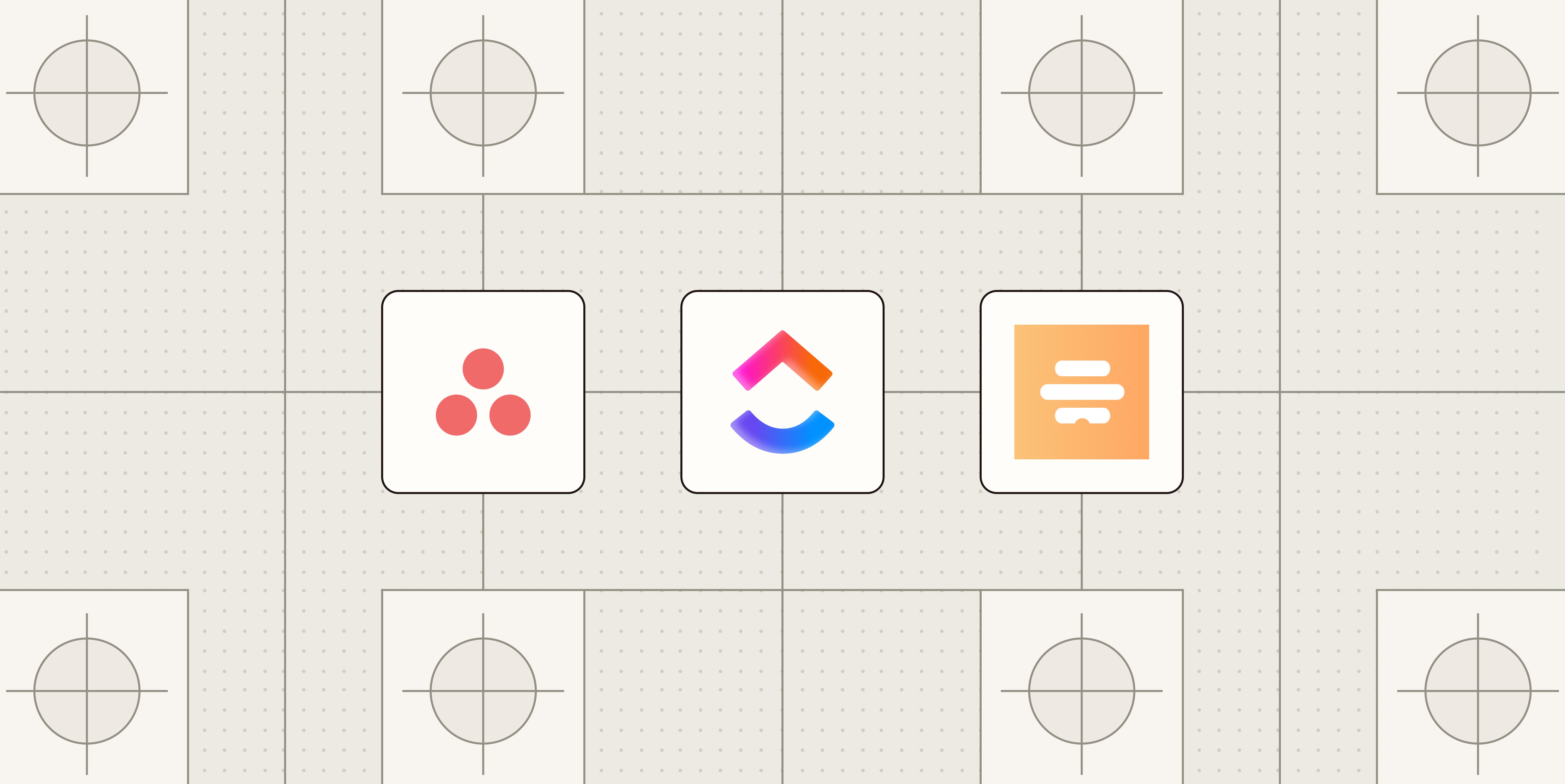 Hero image with the logos of the best AI project management tools