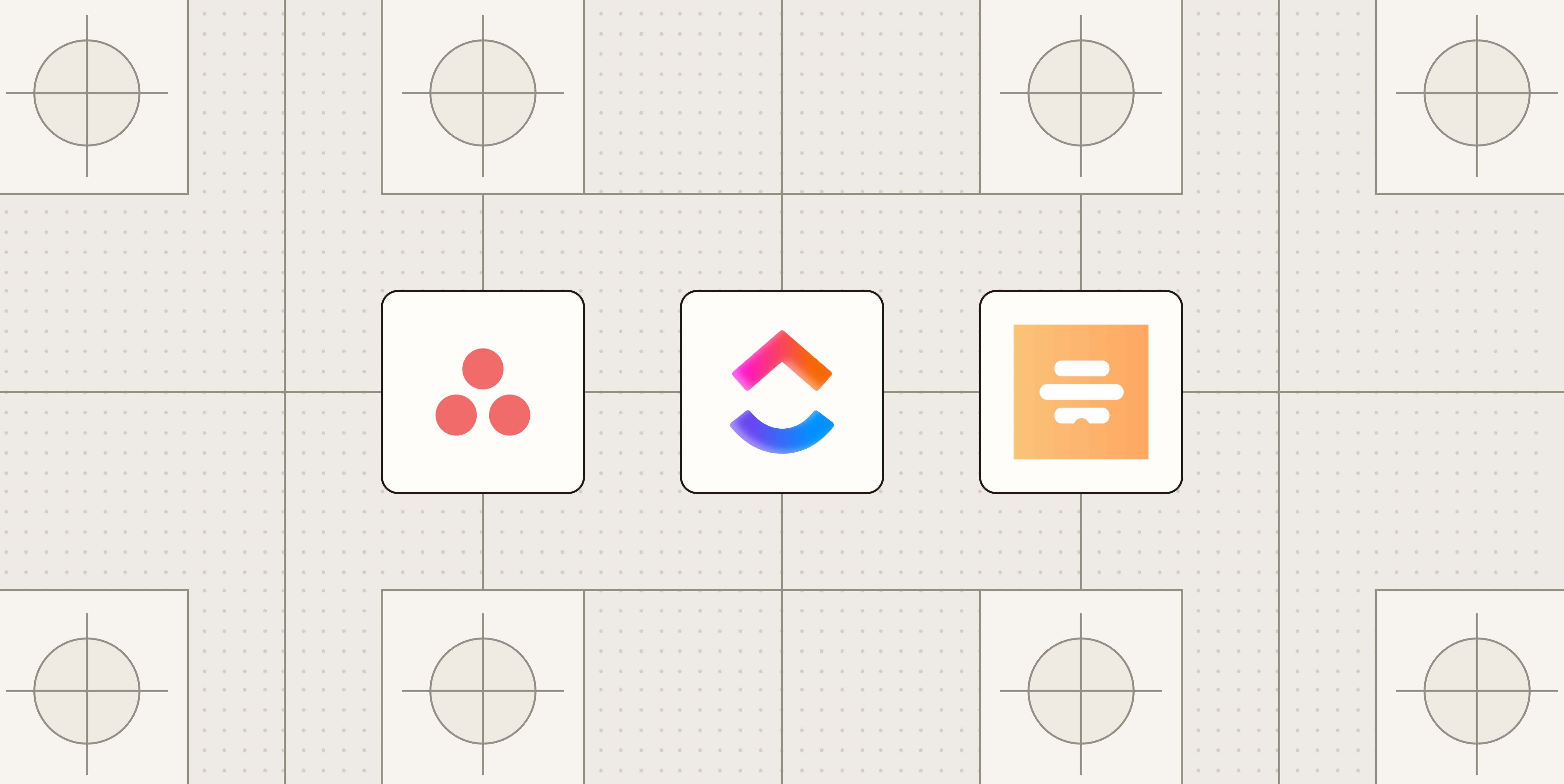 Hero image with the logos of the best AI project management tools