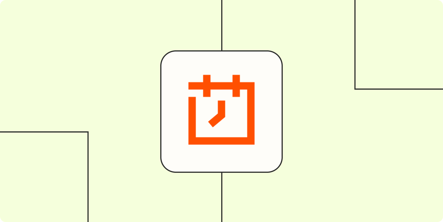 Hero image with the Schedule by Zapier logo