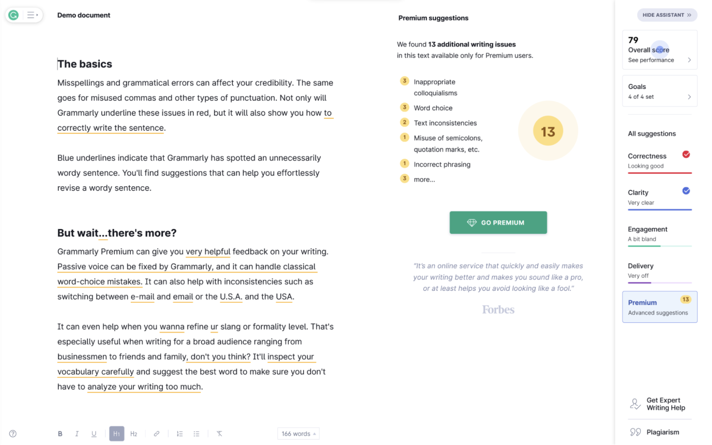 Grammarly, an AI productivity app for spelling and grammer