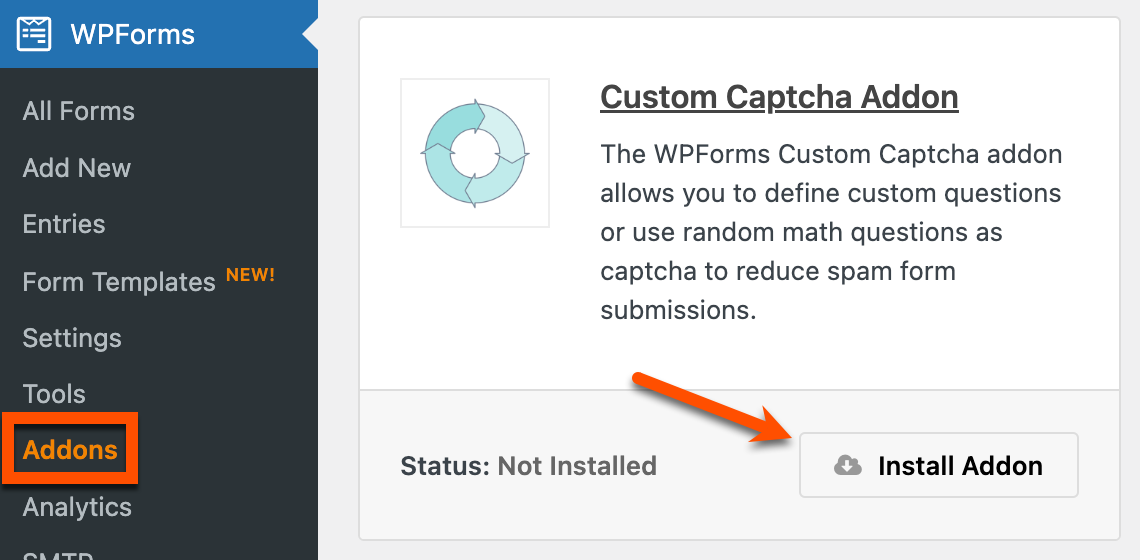Custom Captcha in WPForms