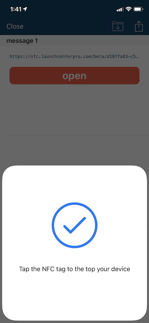 read NFC tag iOS