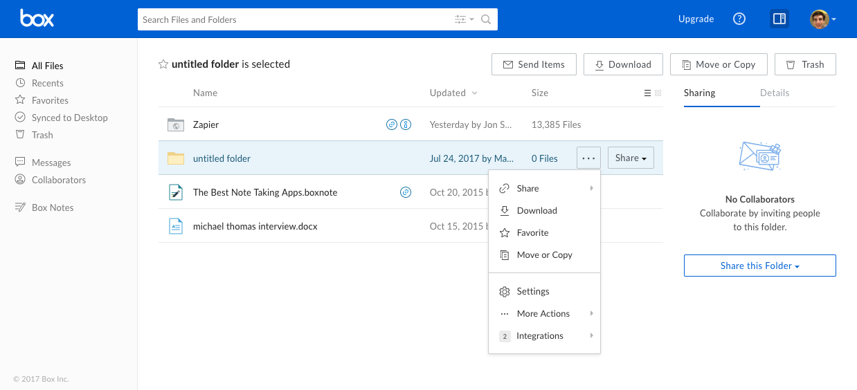 Box screenshot