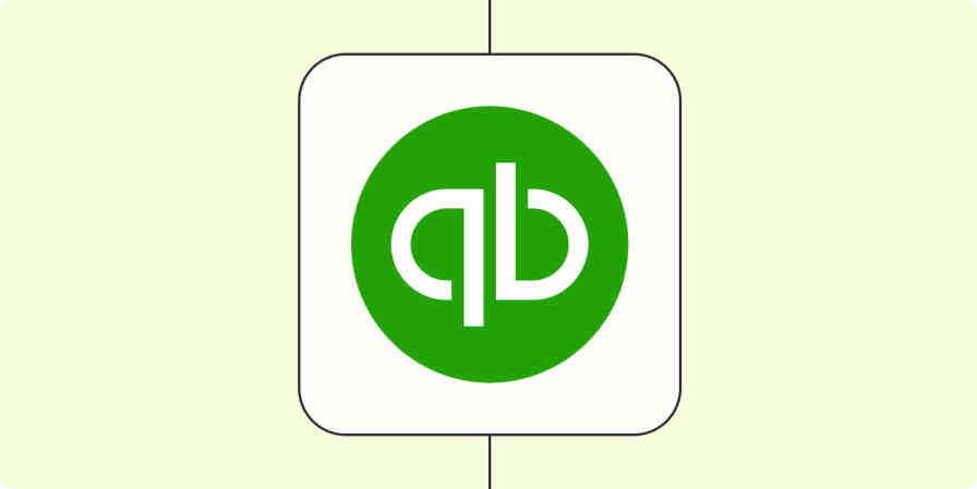 The QuickBooks Online and Zapier logos.