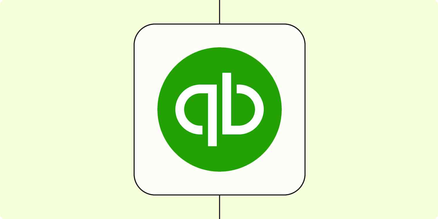 The QuickBooks Online and Zapier logos.