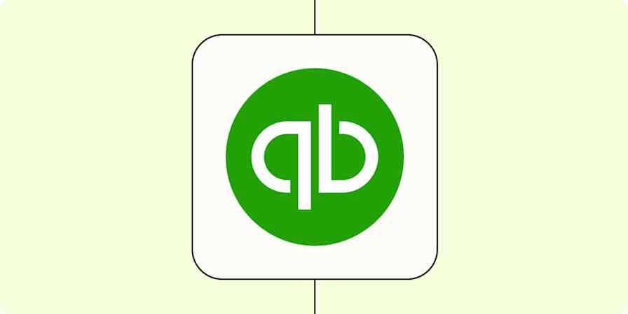 The QuickBooks Online and Zapier logos.