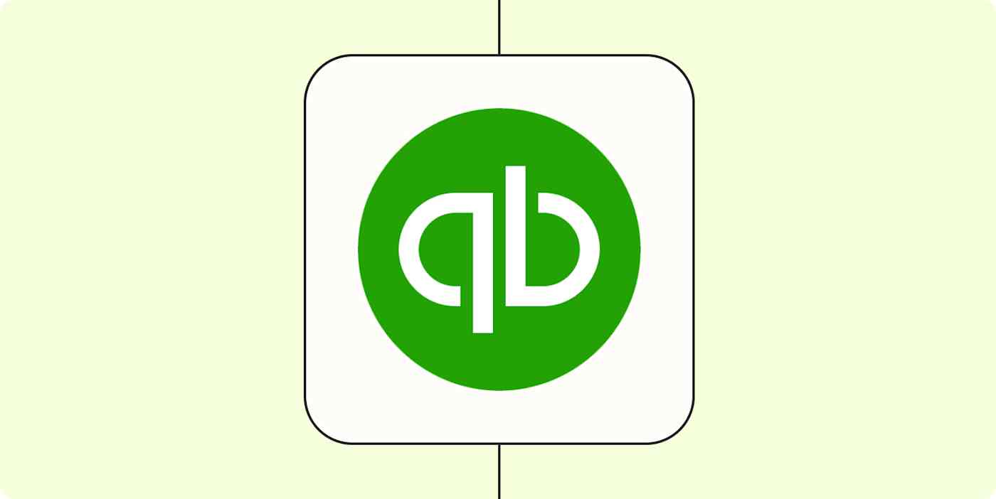 The QuickBooks Online and Zapier logos.