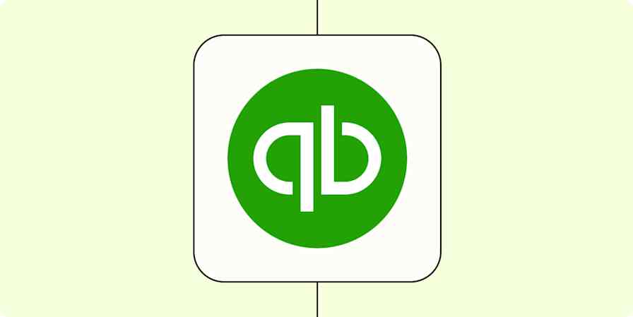 The QuickBooks Online and Zapier logos.