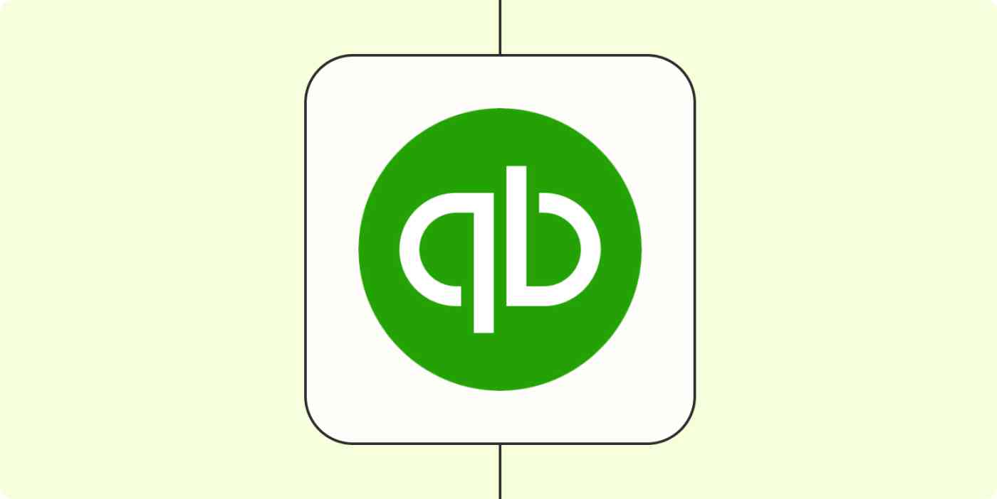 The QuickBooks Online and Zapier logos.