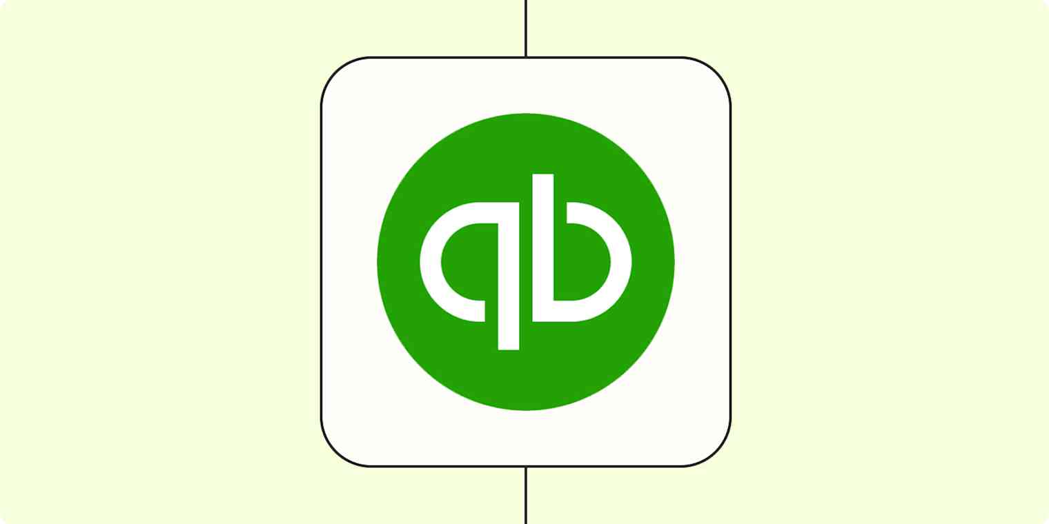 The QuickBooks Online and Zapier logos.