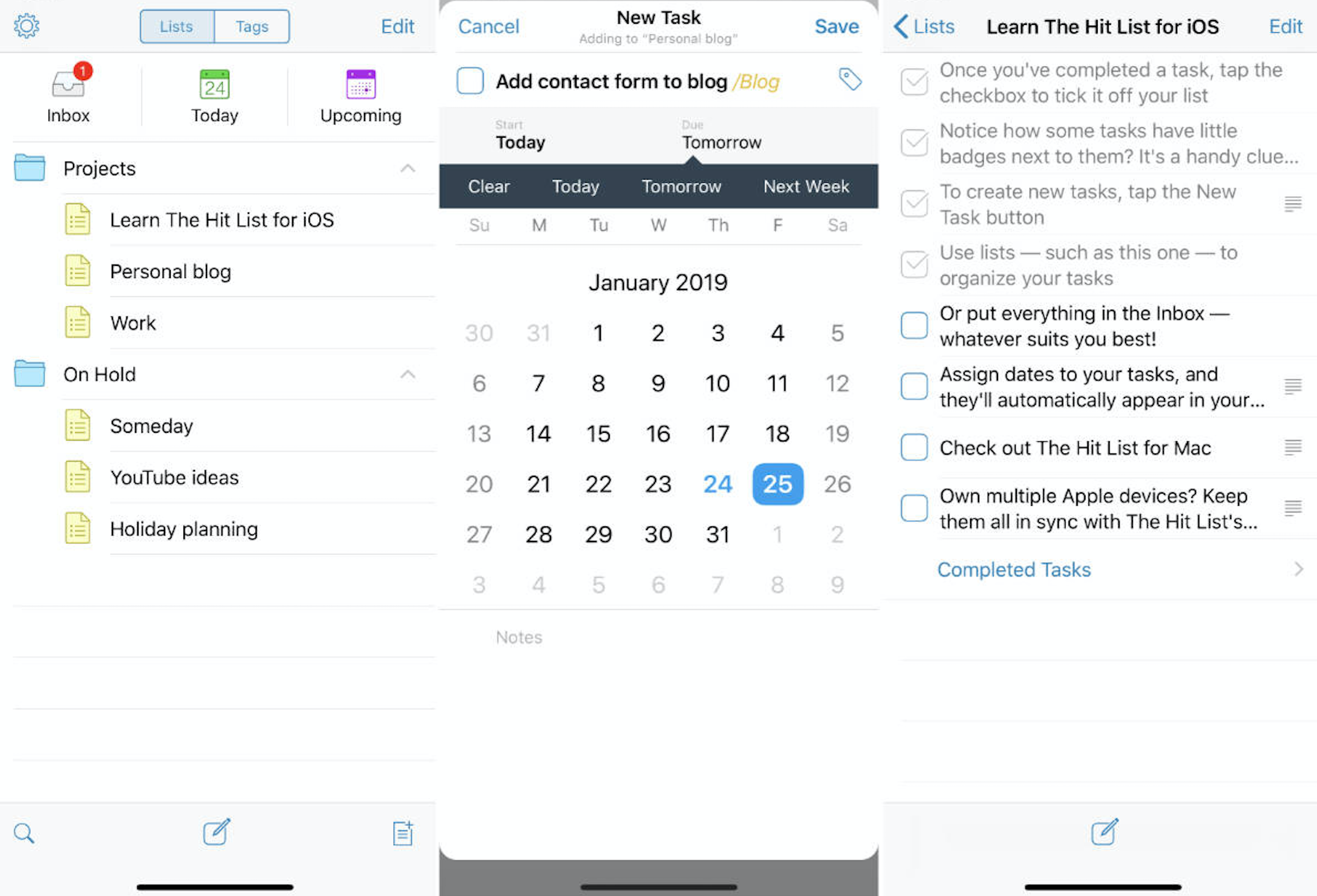 Creating a To-Do List on iPad