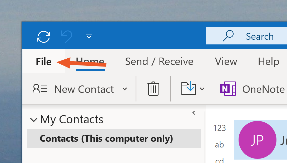 how to export contacts from outlook live