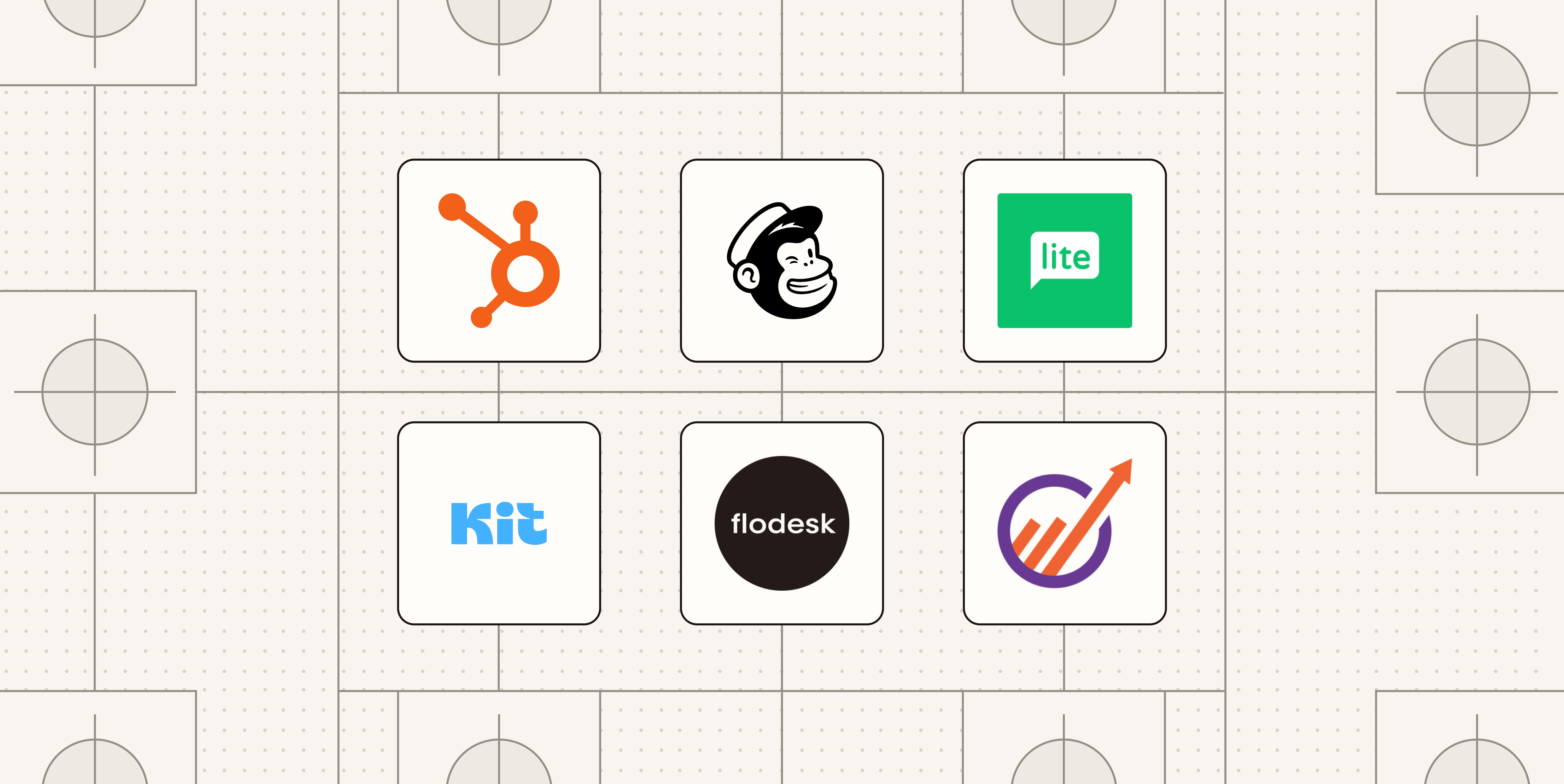 Hero image with the logos of the best ActiveCampaign alternatives