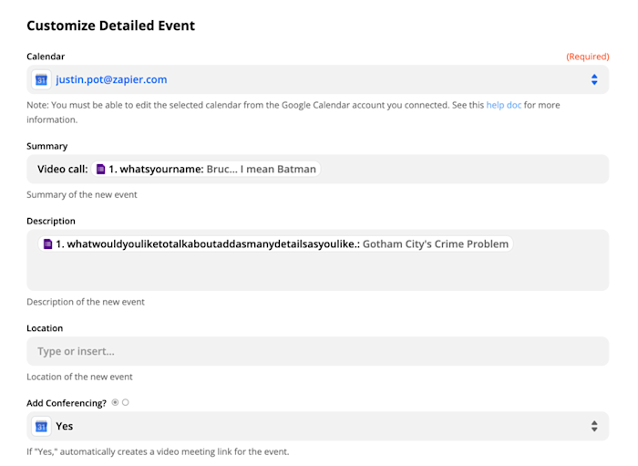 How to schedule Google Meet calls using Google Forms