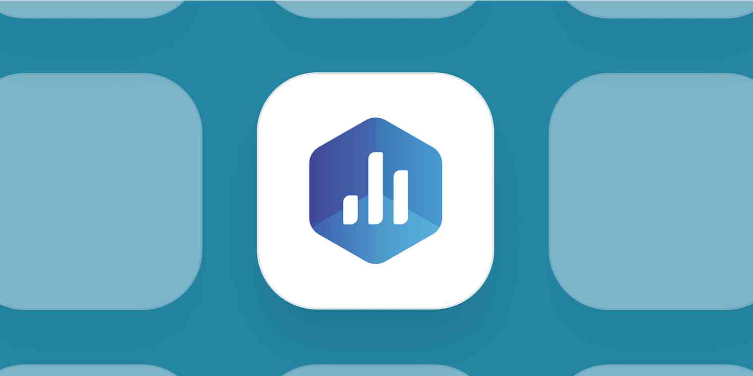 Hero image for app of the day with the Databox logo on a turquoise background