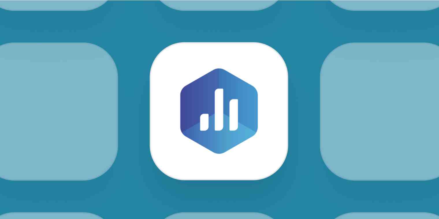Hero image for app of the day with the Databox logo on a turquoise background