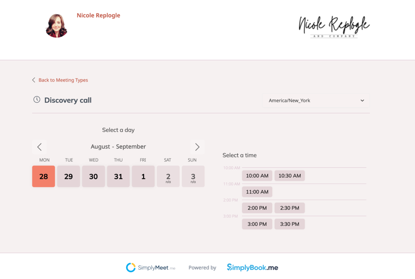 SimplyMeet.Me, our pick for the best free meeting scheduler