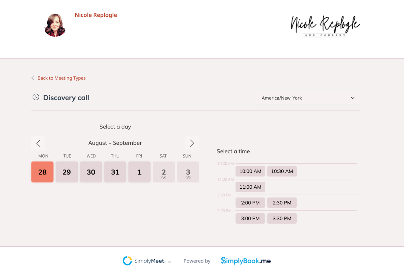 SimplyMeet.Me, our pick for the best free meeting scheduler