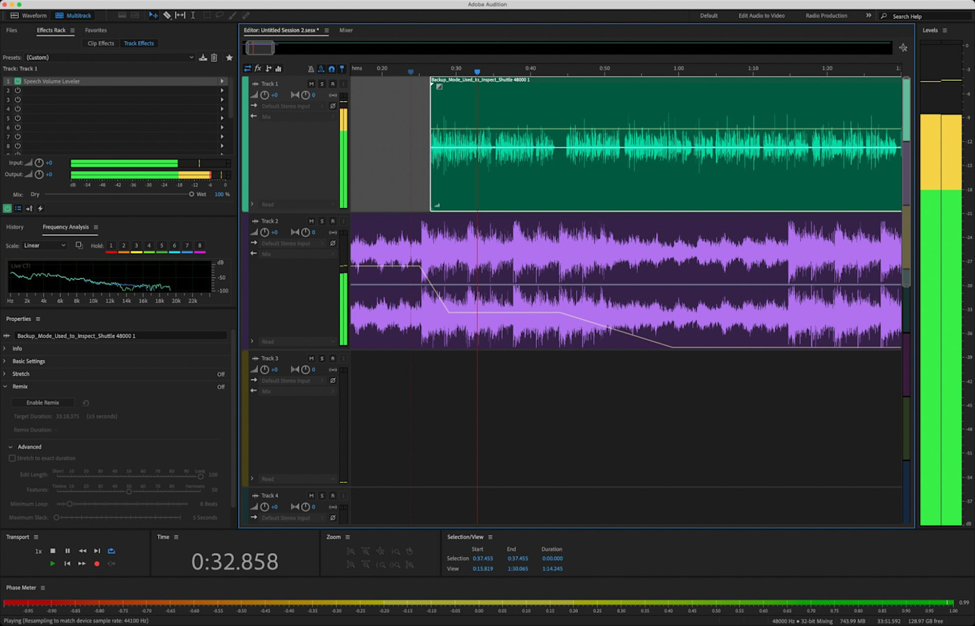 Adobe Audition, our pick for the best audio editor for those with a big budget for audio