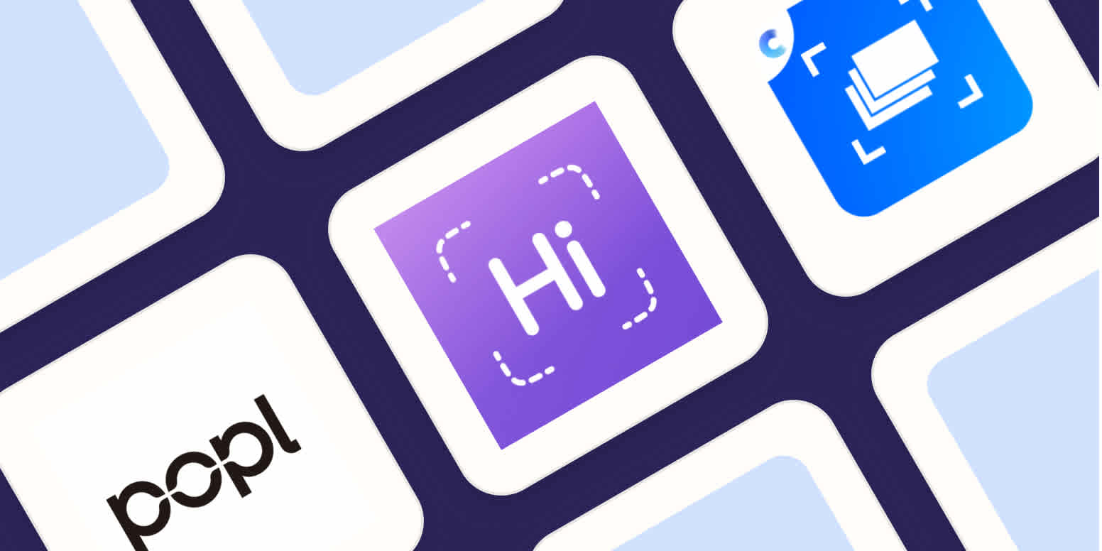 A hero image with the logos of the best business card scanners