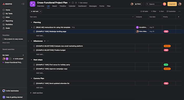 Project timeline software