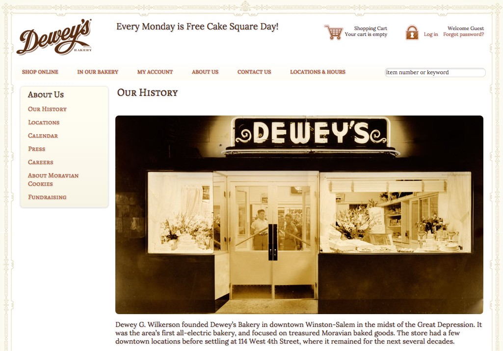 Deweys about page