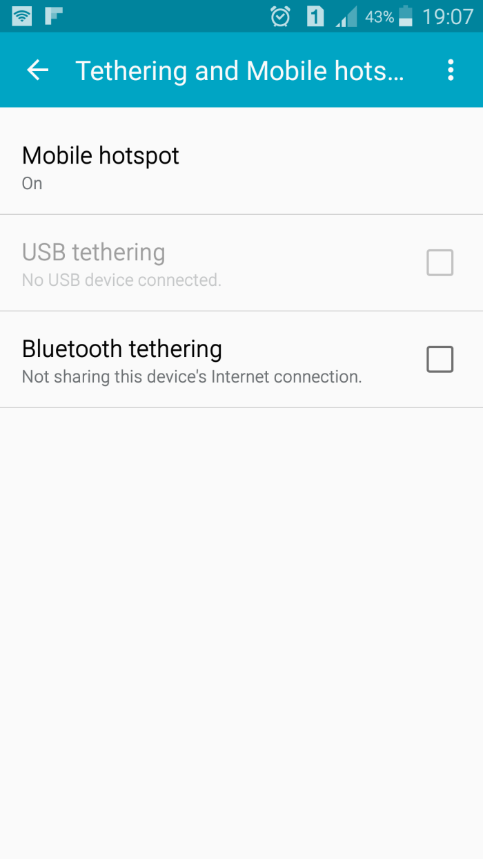 Android Mobil Hotspot