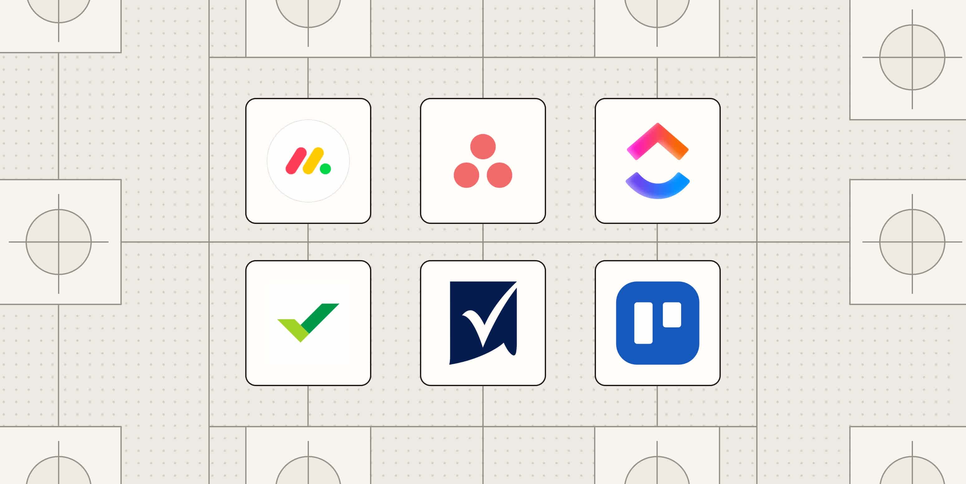 Hero image with the logos of the best task management software